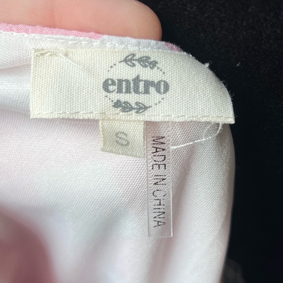 Entro All Mine Pink and White Midi Dress - Picture 7 of 11